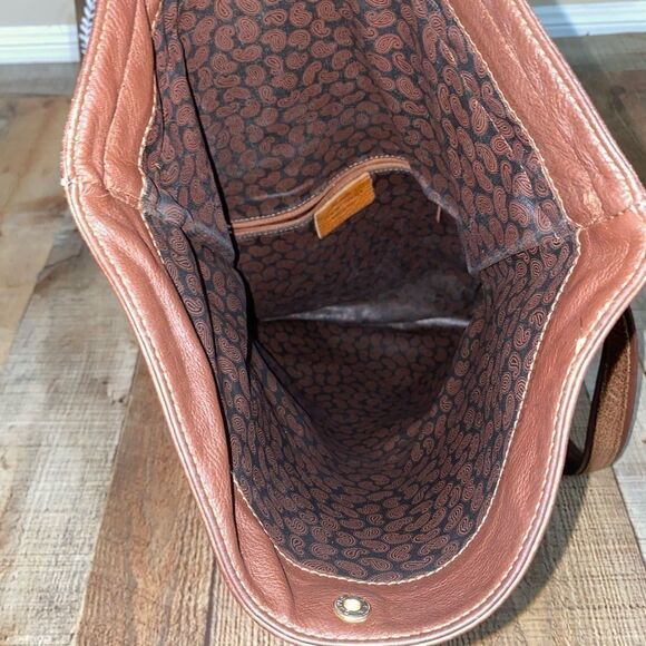 Stefania Italy brown pebbled soft leather shoulder bag - Picture 8 of 13